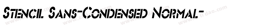 Stencil Sans-Condensed Normal字体转换